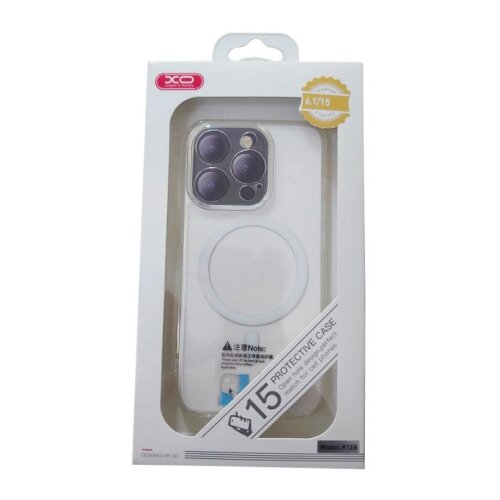 XO Prozirna TPU+ABS maskica iPhone 15 sa magnetom Slike