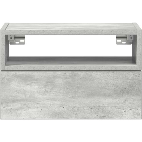  Zidni noćni ormarići 2 kom beton siva 45x26x28,5 cm Slike
