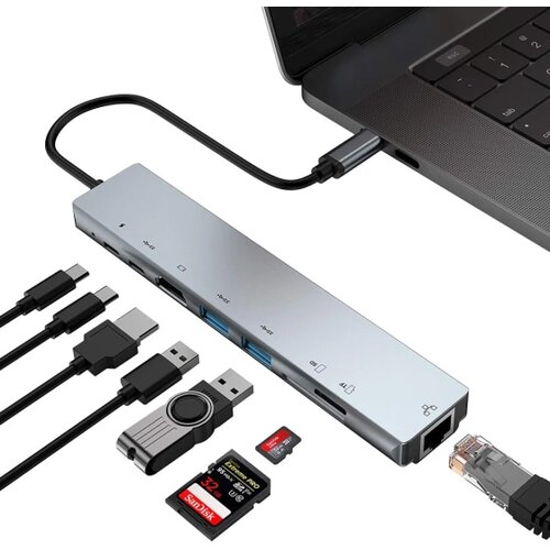  WC7367 8 u 1 USB-C HUB Type-C Dock Cijene