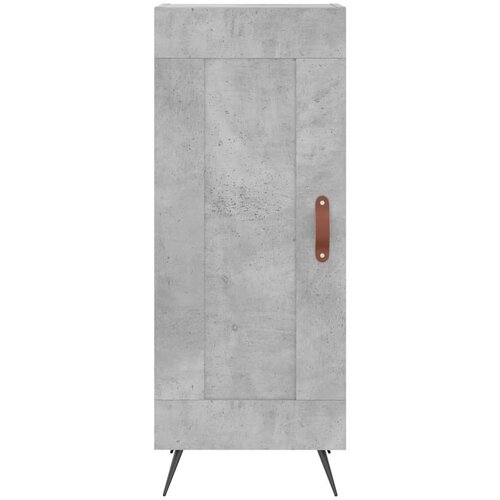 VidaXL Visoka komoda siva betona 34 5x34x180 cm od konstruiranog drva Slike