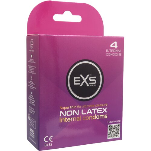 EXS Non-Latex Internal Condoms 4 pack Slike