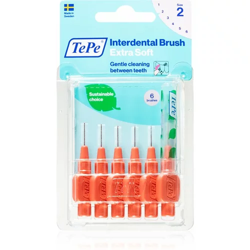 TEPE SWEDEN Interdental Brush Extra Soft medzobne ščetke 0,5 mm 6 kos