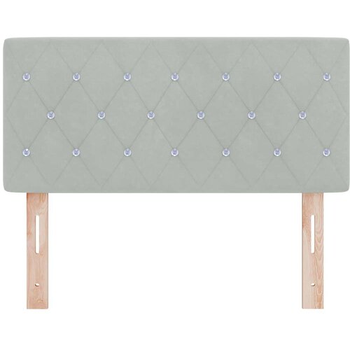  LED glava kreveta s LED trakama Svijetlo siva 100 cm Bar&amp;scaron;un Slike