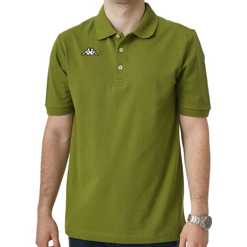 Kappa Muška polo majica Logo Sharas, Maslinasta Slike