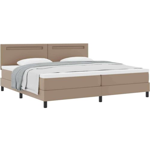  Okvir kreveta s madracem Boja cappuccina 200 x 200 cm Slike