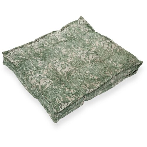 Tierra Bella Zelena sjedalica od lana Green Flowers, 37 x 37 cm Cijene