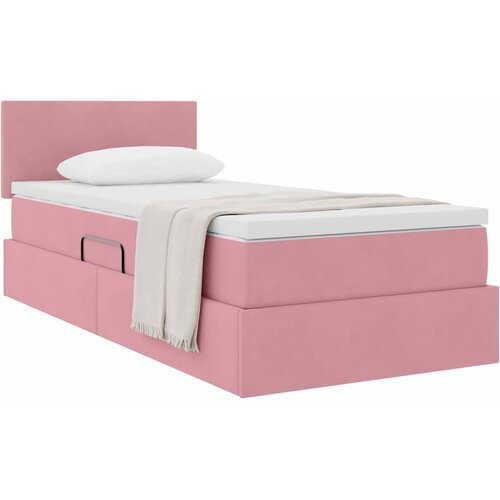 Krevet s od storage s madracem Ružičasta 90 x 200 cm Bar&amp;scaron;un Slike