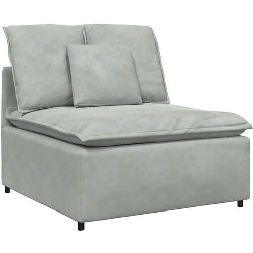  Modularna sofa s jastucima, bar&amp;scaron;unasta, svijetlosiva Slike