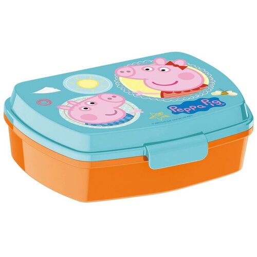  Plastična posoda za sendvič Peppa Pig Having fun Plastika Svetlo roza (17 x 5.6 x 13.3 cm) Slike