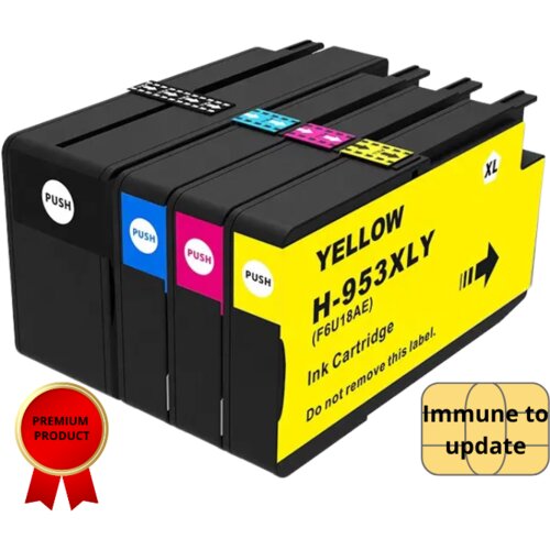  Kartu&scaron;a HP 953XL komplet Kompatibilne kartu&scaron;e PREMIUM Z IMUNIM ČIPOM NA POSODOBITVE Cene