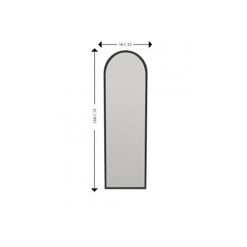  Podno ogledalo Emma, ​​​​50x160cm, Crna Slike