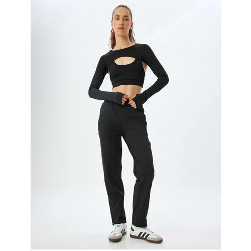 Koton High Waist Sweatpants with Elastic Waist and Pockets