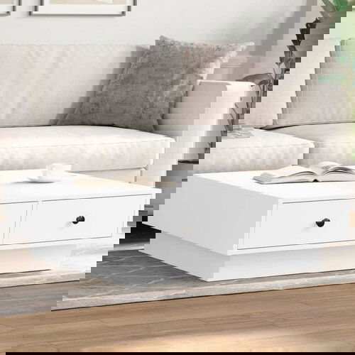 vidaXL Stolić za kavu bijeli 90 x 90 x 28 cm od iverice Cijene