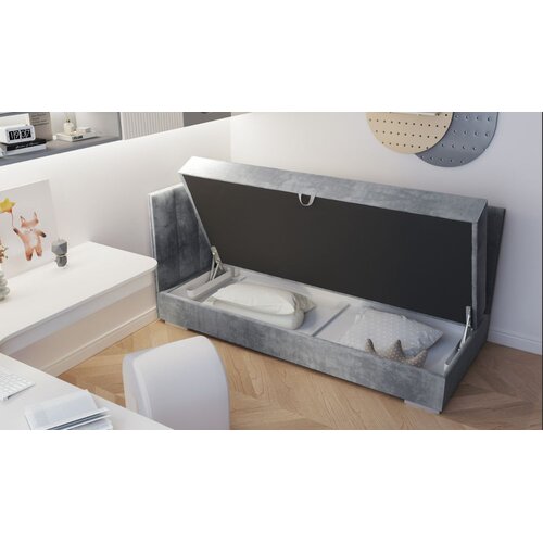 Molarem Home Dječji tapecirani krevet FARO III - 200x90 cm - Madrac s Bonnell oprugama Slike