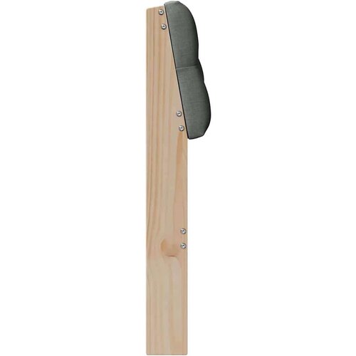 VidaXL tapecirani uzglavlje tamno siva 80 cm čvrsto borovo drvo Slike