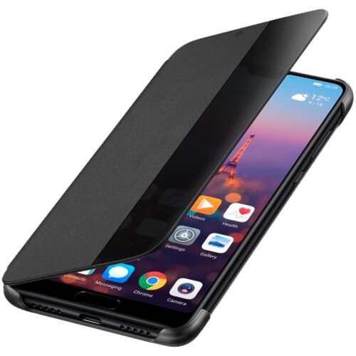 Huawei original preklopna torbica Smart View za P20 PRO siv z okenčkom Slike