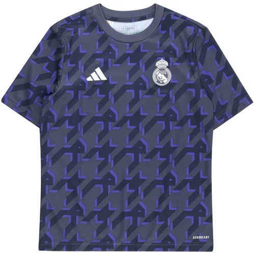 Adidas Tehnička sportska majica 'Real Madrid' morsko plava / mornarsko plava / ljubičasta / bijela