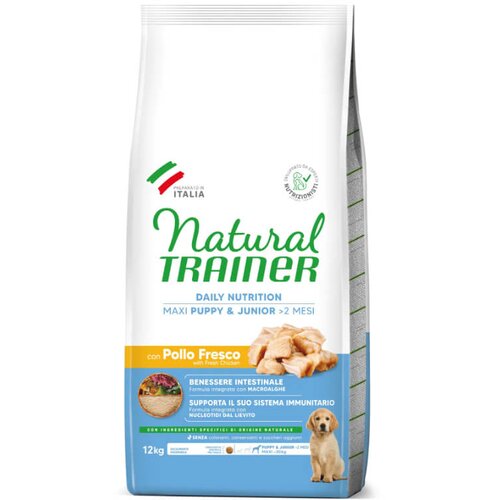 Natural trainer Daily Nutrition Puppy&Junior Maxi - sveži pi&scaron;čanec 12 kg Cene