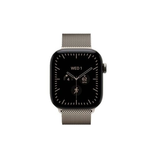 Apple watch series 12 gps + cellular 46mm natural titanium case with natural milanese loop - s/m (MJGP4WF/A) Cene