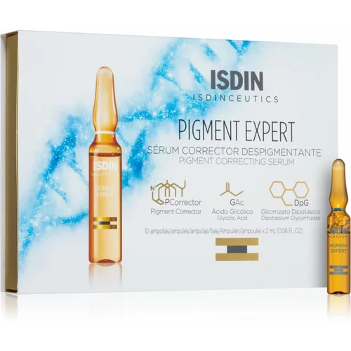 ISDIN ceutics Pigment Expert posvetlitveni korekcijski serum proti pigmentnim madežem v ampulah 10x2 ml