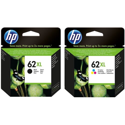  Kartuša HP 62XL komplet črna/black (C2P05AE) + barvna (C2P07AE) - original Cene