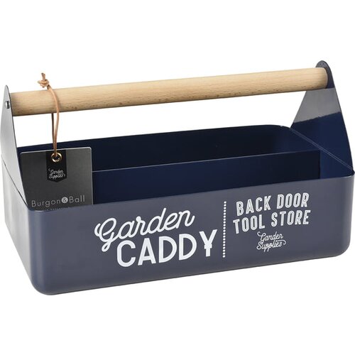 Burgon & Ball Vrtni-Caddy z lesenimi ročaji - atlantsko modra Cene