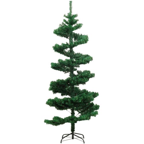  Spiralno osvijetljeno božićno drvce sa stalkom zeleno 150cm PVC Slike
