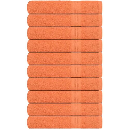 Furnova Brisače za savno 10 kos oranžna 80x200 cm 360 g/m² 100% bombaž, (21916471) Cene