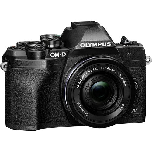 Olympus OM-D E-M10 Mark IV Kit + 14-42 Pancake Zoom black profi fotoaparat Slike