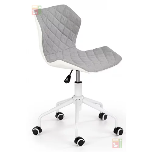 Halmar Pisarniški stol Matrix 3 - siv/bel
