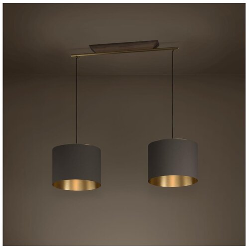 Eglo 390336 -  visilica na sajli santandria 2xE27/40W/230V braon/zlatna Cene