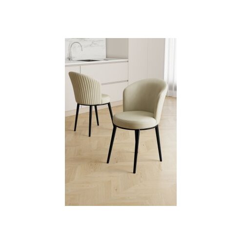 Hanah home set stolica (4 dela) risa cream black Cene