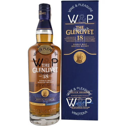  THE GLENLIVET škotski whisky 18 let + GB 0,7 l