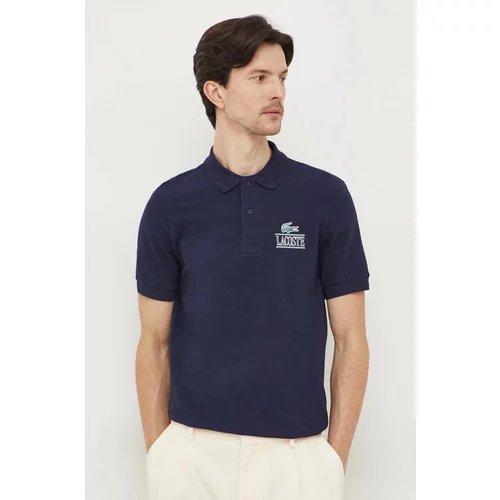 Lacoste Polo majica za muškarce, boja: tamno plava, s tiskom