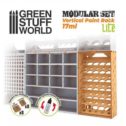 Green Stuff World MDF Paint Organizer Vertical (17ml) - LITE Slike
