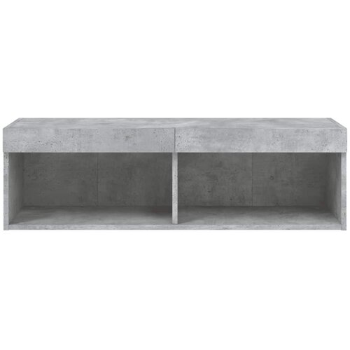  ormarić s LED svjetlima siva boja betona 100x30x30 cm Slike