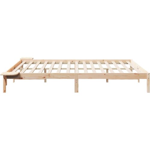  Krevetna konstrukcija s bočnim stolovima Prirodna 200 x 210 cm Slike
