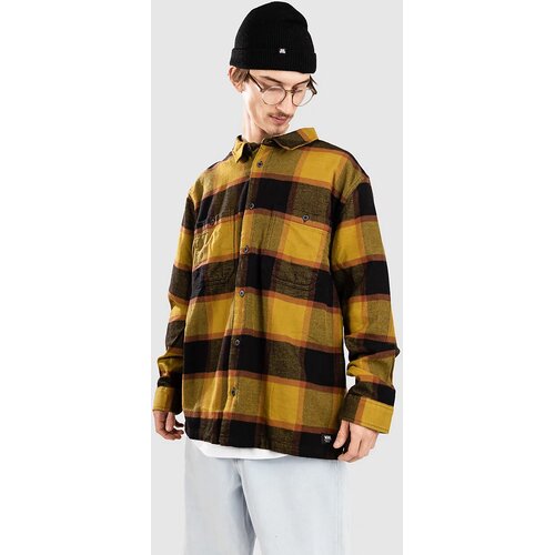Vans Larkspur Plaid Flannel Srajca burnt gold / black Slike