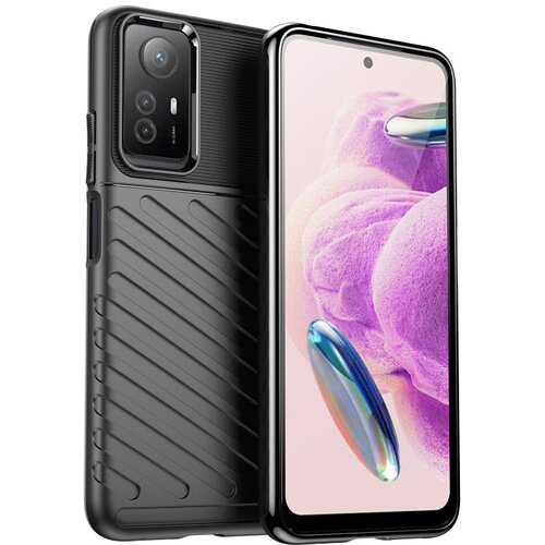 THUNDER ovitek za Xiaomi Redmi Note 12S / Note 11S, Črn Slike