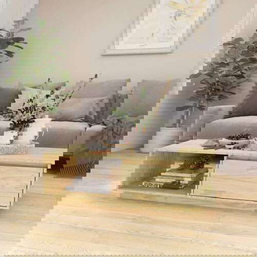 The Living Store Klubska mizica 110x50x33,5 cm trdna borovina - Klubska Mizica, (21574424) Slike