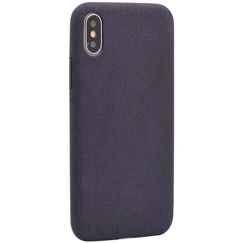  Maska za telefon Leather Plain za iPhone X plava Cene