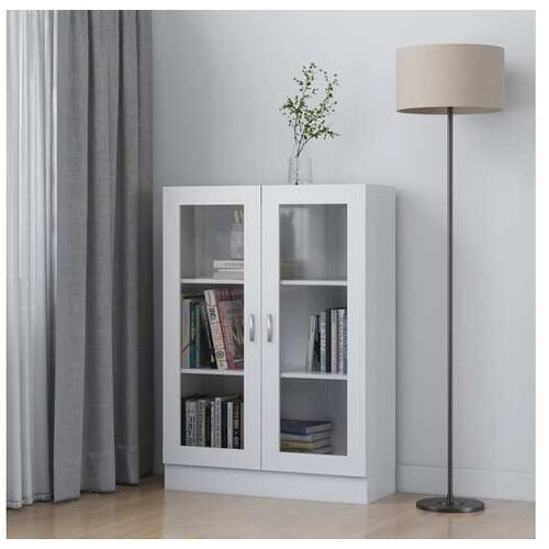  Vitrina bijela 82 5 x 30 5 x 115 cm od iverice Cijene