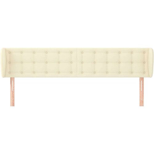  Uzglavlje s u&amp;scaron;ima krem 203x23x78/88 cm od umjetne kože Slike