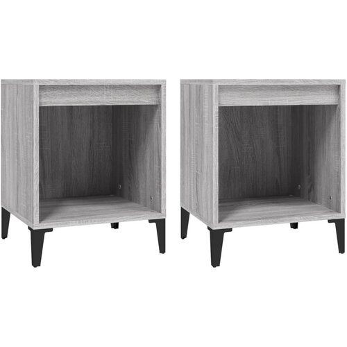 Maison Chic Dvo delni komplet Nočne omarice - Nočne mize Siva sonoma 40x35x50 cm, (21689994) Cene