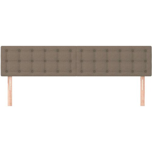  Uzglavlja 2 kom smeđesiva 80x5x78/88 cm od tkanine Slike