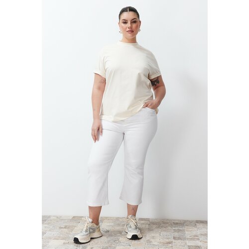 Trendyol Curve White Spanish Leg Jeans Slike
