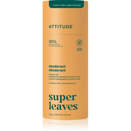Attitude Super Leaves Natural Deodorant prirodni čvrsti dezodorans bez aluminija Orange Blossom &amp;amp; Eucalyptus 75 g Slike
