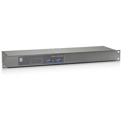 Level One Switch 16x FE FEP-1601W120 19&amp;ldquo; 120W 16xPoE Slike