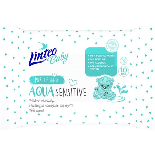 Linteo Baby Aqua Sensitive dječje nježne vlažne maramice 10 kom Cijene