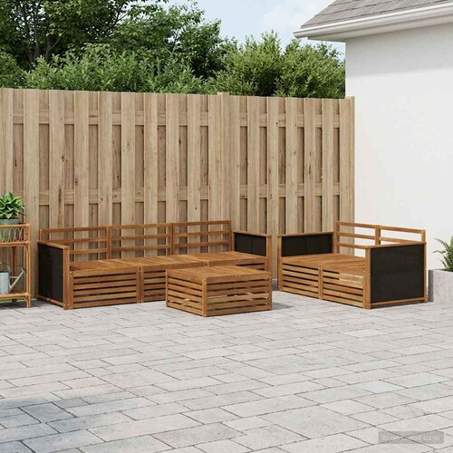  Set vanjskih sofa 6 kom. Prirodna Čvrsto drvo akacije Smeđa Cene